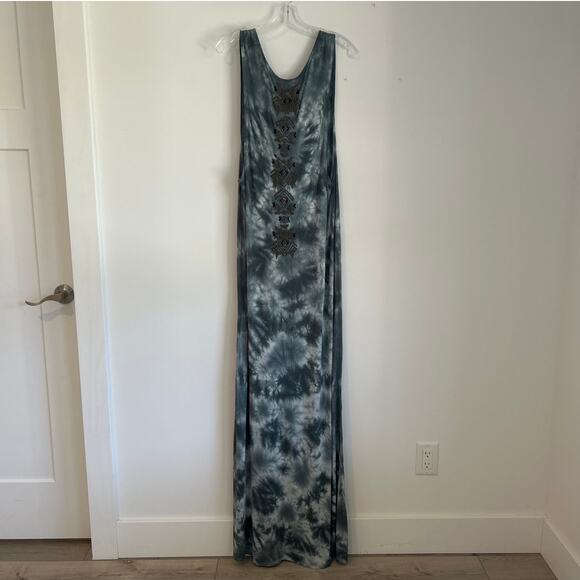 NWT Chaser Beaded Tie-Dye Maxi Dress – Blue/Gray/Green/White – Women’s Small - Picture 8 of 8